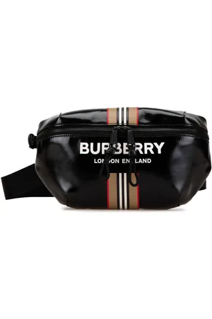 Burberry 2018-2024 Coated Canvas Icon Stripe Sonny belt bag