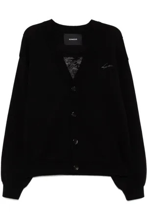 SONGZIO Logo-embroidered cardigan