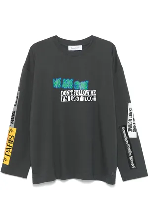 Etudes Stickers-print T-shirt