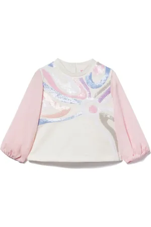 PUCCI Junior Marmo-print top