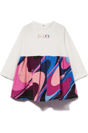 PUCCI Junior Onde-print dress