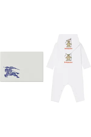 Burberry Thomas Bear Cotton two-piece babygrow set