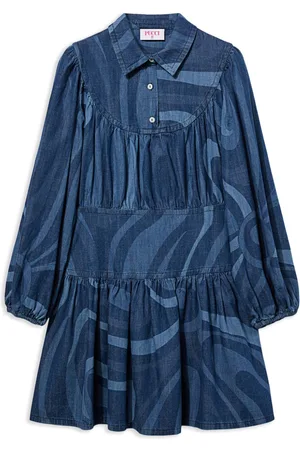 PUCCI Junior Marmo-print dress