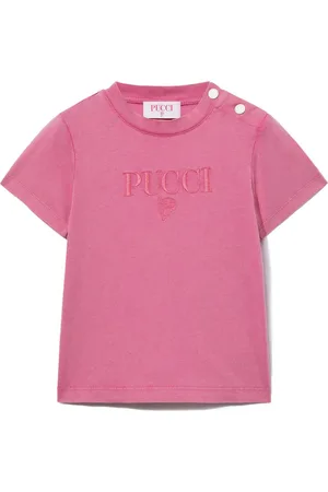 PUCCI Junior Logo-embroidered T-shirt
