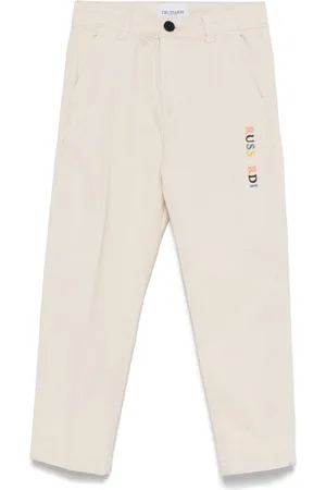 Trussardi Logo-embroidered trousers