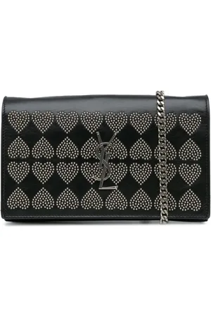 Saint Laurent 2018 Small Monogram Heart Studded Kate crossbody bag