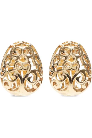 Saint Laurent 1990s dome clip-on earrings