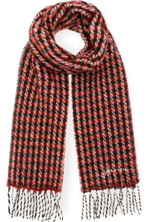 Ganni Checked scarf
