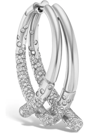 Tabayer 18kt white gold Oeara diamond earrings