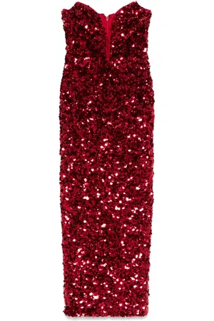 Self-Portrait 3D-sequin maxi dress
