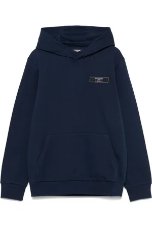 Balmain Logo-patch hoodie