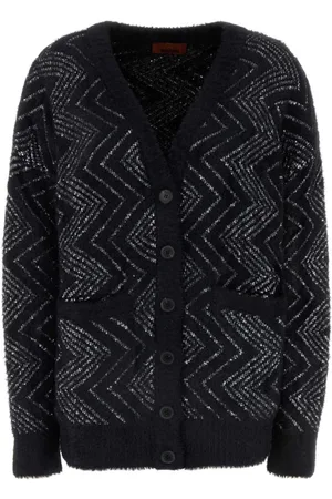 Missoni Zigzag-woven buttoned cardigan