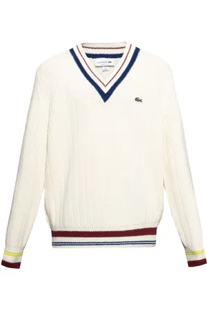 Lacoste Crocodile-patch wool jumper