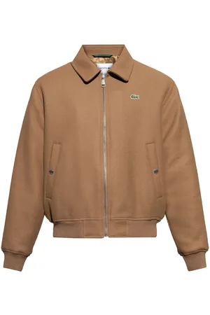 Lacoste Crocodile-patch wool jacket