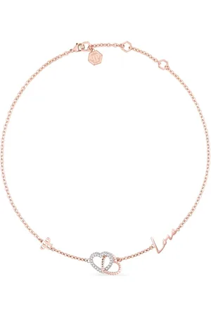 Philipp Plein Rocked hearts necklace