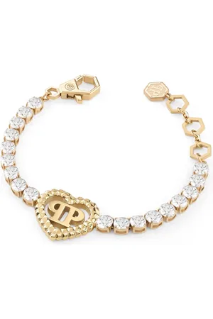 Philipp Plein Rocked hearts tennis bracelet