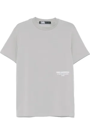 Karl Lagerfeld Rubberised-logo T-shirt