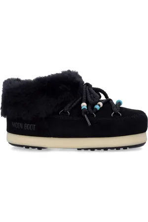 Moon Boot Bead-embellished suede mules