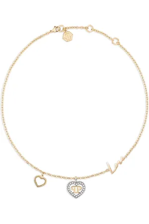 Philipp Plein Rocked hearts necklace