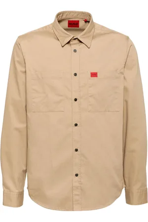 HUGO BOSS Logo patch long-sleeves shirt