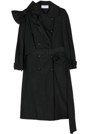 Viktor & Rolf Bow-detail draped trench coat
