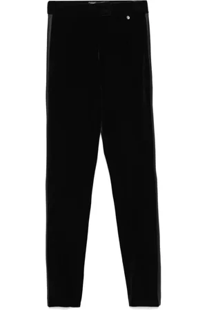 NISSA High-waisted velvet trousers