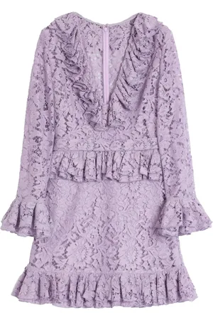 VALENTINO GARAVANI Floral-lace mini dress