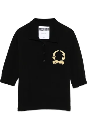 Moschino Motif-embroidered polo top