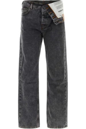 Y / PROJECT Asymmetric straight-leg jeans