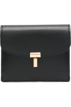 Totême T-lock leather card holder