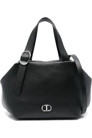 Twin-Set Leather tote bag
