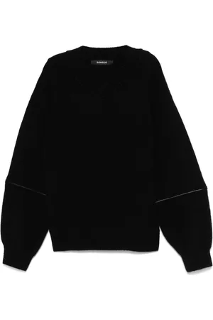 SONGZIO Ribbed V-neck sweater