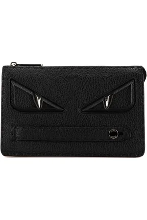Fendi 2018 Leather Selleria Monster clutch bag