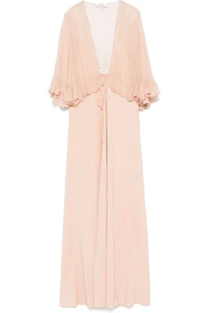 Chloé V-neck crepe maxi dress