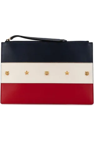 Gucci 2000-2015 Leather Animalier Zip Pouch clutch bag
