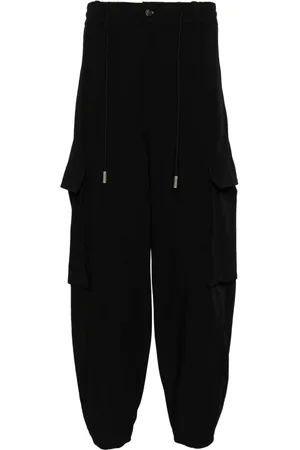SONGZIO Drop-crotch drawstring trousers