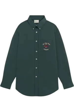 Drôle de Monsieur La Chemise Slogan Fleurs shirt