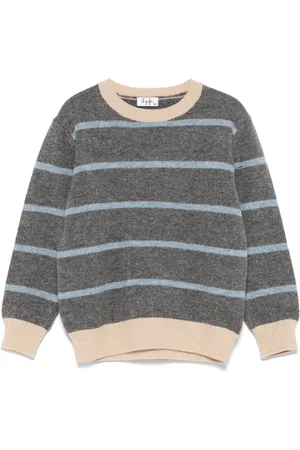 Il gufo Striped virgin wool sweater