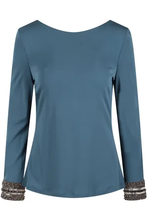 Alberta Ferretti Embroidered-cuffs blouse