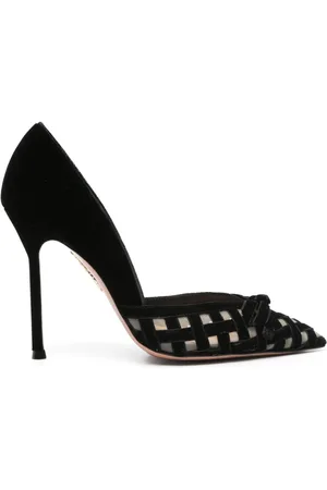 Aquazzura 110mm velvet pumps