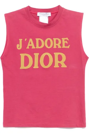 Dior 2002 logo-print tank top