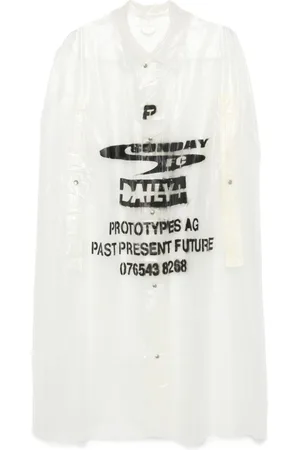 PROTOTYPES Logo-print raincoat