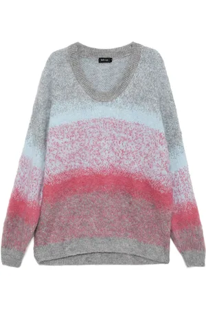 tout a coup Gradient oversized knit sweatshirt
