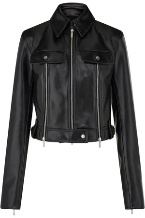 Salvatore Ferragamo Leather biker jacket