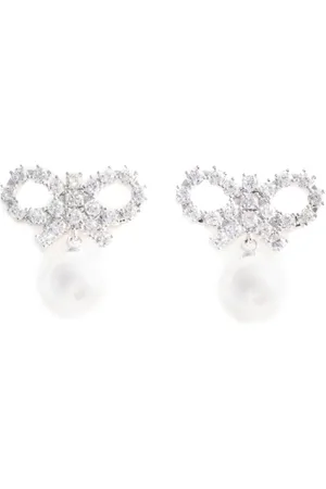 Self-Portrait Micro now pearl earrings