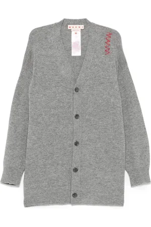 Marni Logo-embroidered cardigan