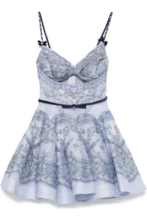 ZIMMERMANN Crush twist front mini dress