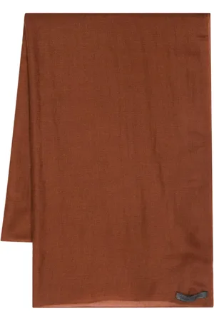 DENIS COLOMB Logo-patch cashmere scarf