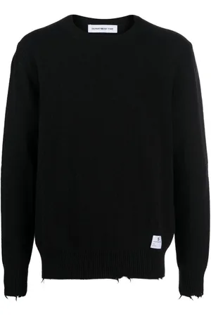 DEPARTMENT 5 Distressed-hem crew-neck jumper