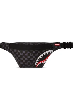 Sprayground Drip Check Shark belt bag